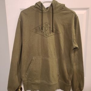 The North Face Hoddie Sweatshirt Green Size Mens Small.